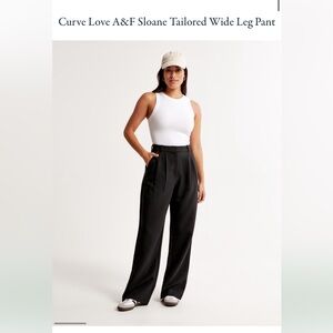 Abercrombie & Fitch Black Wide Leg Pants